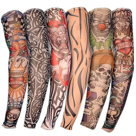 Lot de 6 Manchettes de Tatouages Différents
