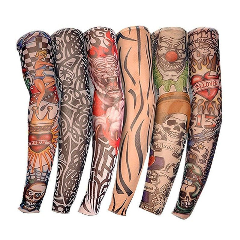 Lot de 6 Manchettes de Tatouages Différents
