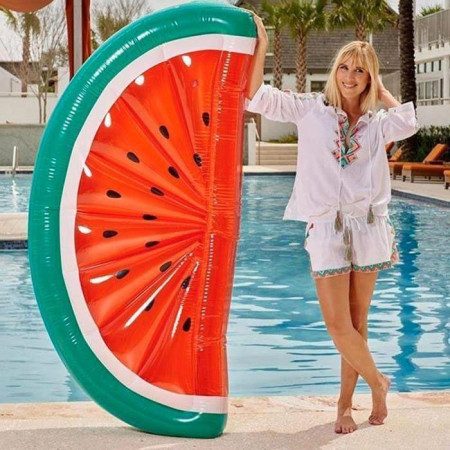 Matelas Géant Bouée Géante Gonflable Forme Pastèque
