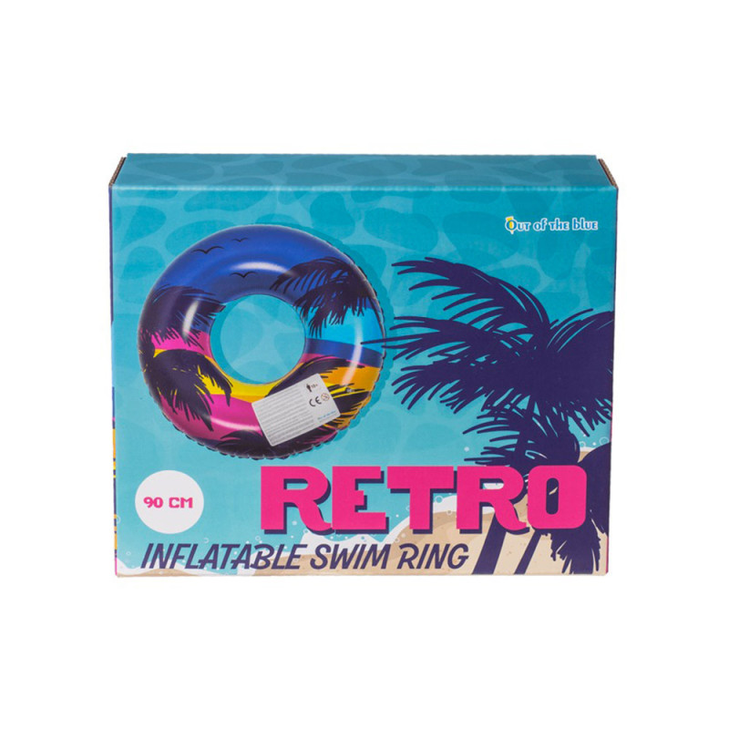 PALMBUOY : Bouée Gonflable Palmier et Sunset Retro 90 cm