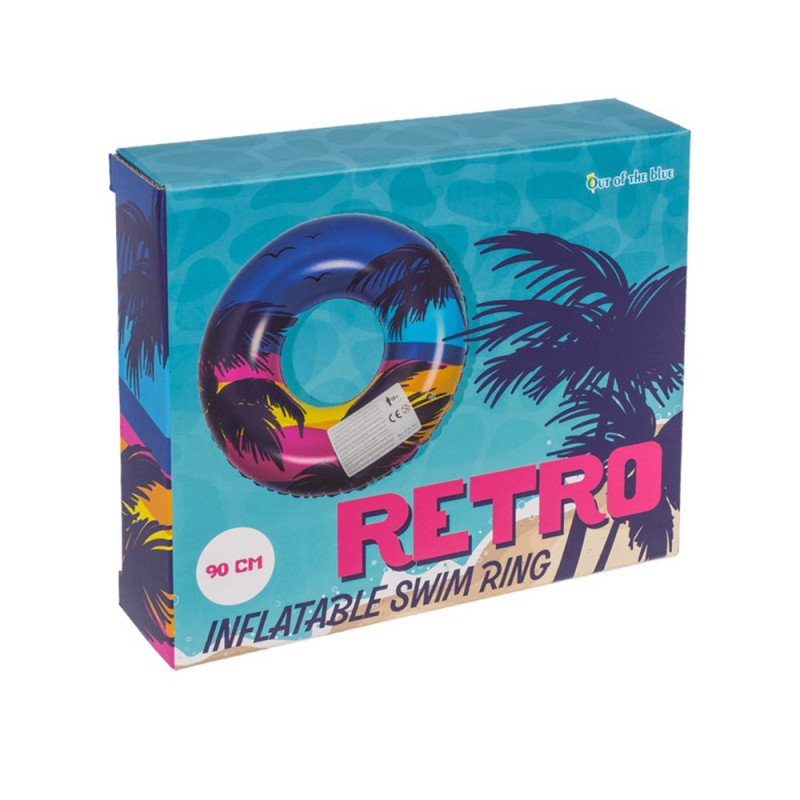 PALMBUOY : Bouée Gonflable Palmier et Sunset Retro 90 cm