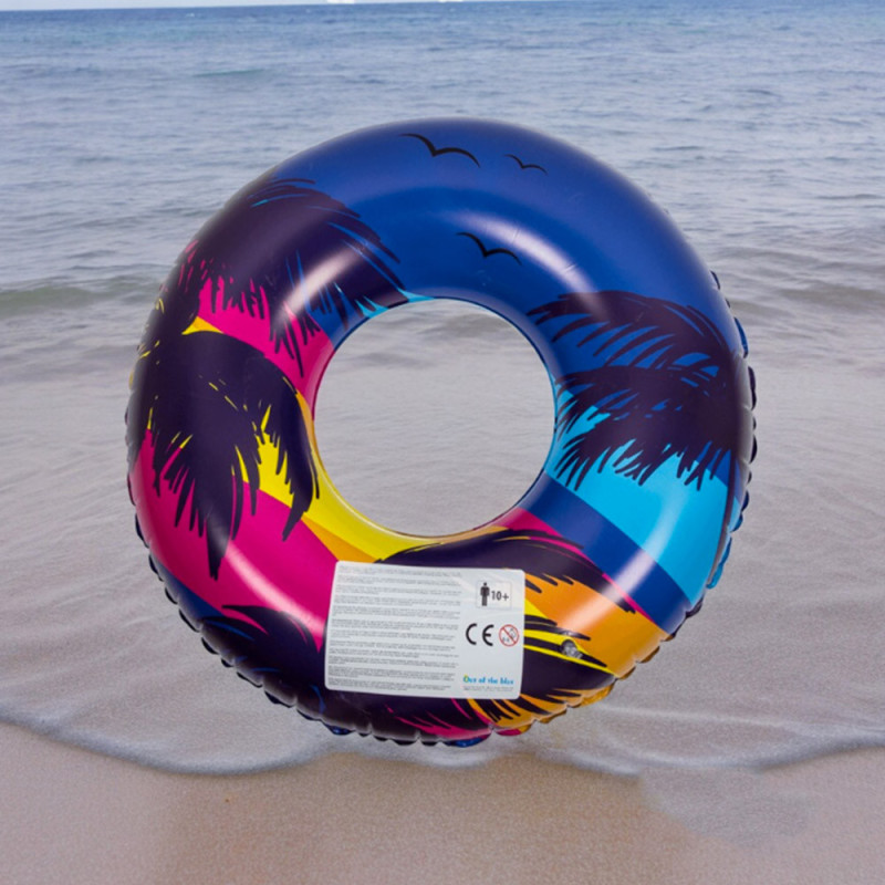 PALMBUOY : Bouée Gonflable Palmier et Sunset Retro 90 cm