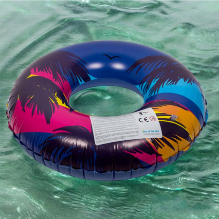 PALMBUOY : Bouée Gonflable Palmier et Sunset Retro 90 cm