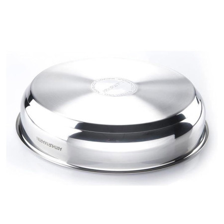 AM5535 : Batterie de Cuisine 15 Pièces Arthur Martin Poêles et Casseroles en Acier Inoxydable avec Accessoires