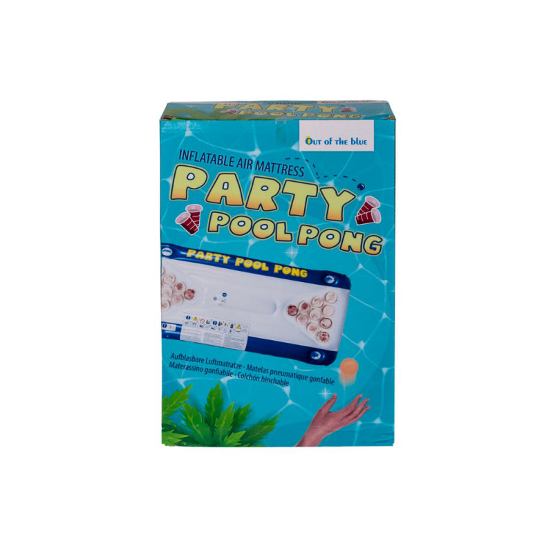 POOL PONG GAME : Matelas Gonflable de Beer Pong avec Accessoires pour Piscine