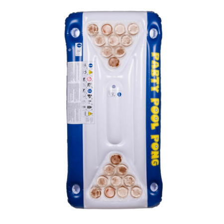 POOL PONG GAME : Matelas Gonflable de Beer Pong avec Accessoires pour Piscine