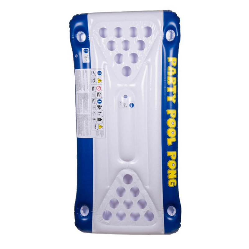 POOL PONG GAME : Matelas Gonflable de Beer Pong avec Accessoires pour Piscine