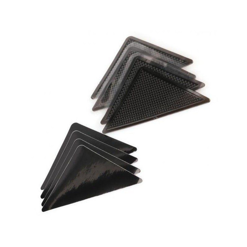 Lot de 4 Supports Anti-Dérapants pour Tapis avec Autocollants