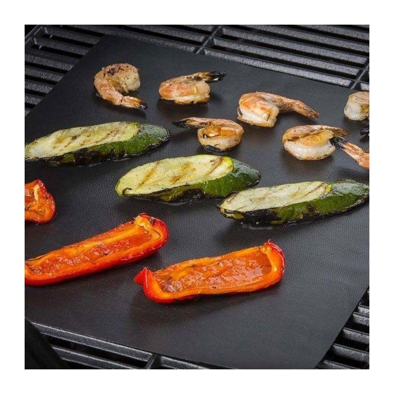 Feuille de Cuisson BBQ Antiadhésive et Réutilisable pour Plancha  Barbecue