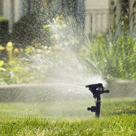 ROTAJET : Arroseur de Jardin sur Piquet avec Jet Réglable et Rotation 30° - 360°