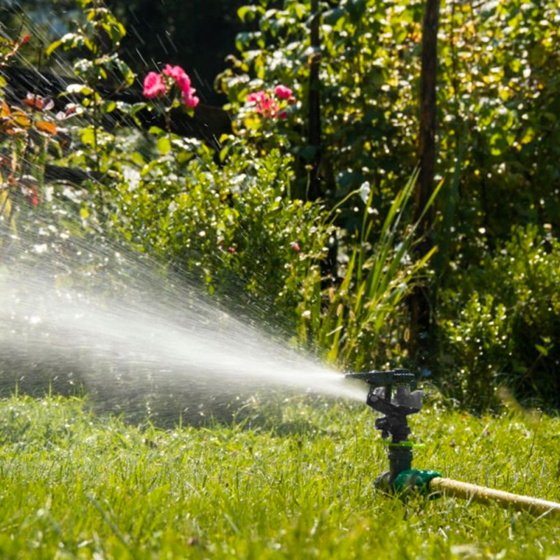 ROTAJET : Arroseur de Jardin sur Piquet avec Jet Réglable et Rotation 30° - 360°
