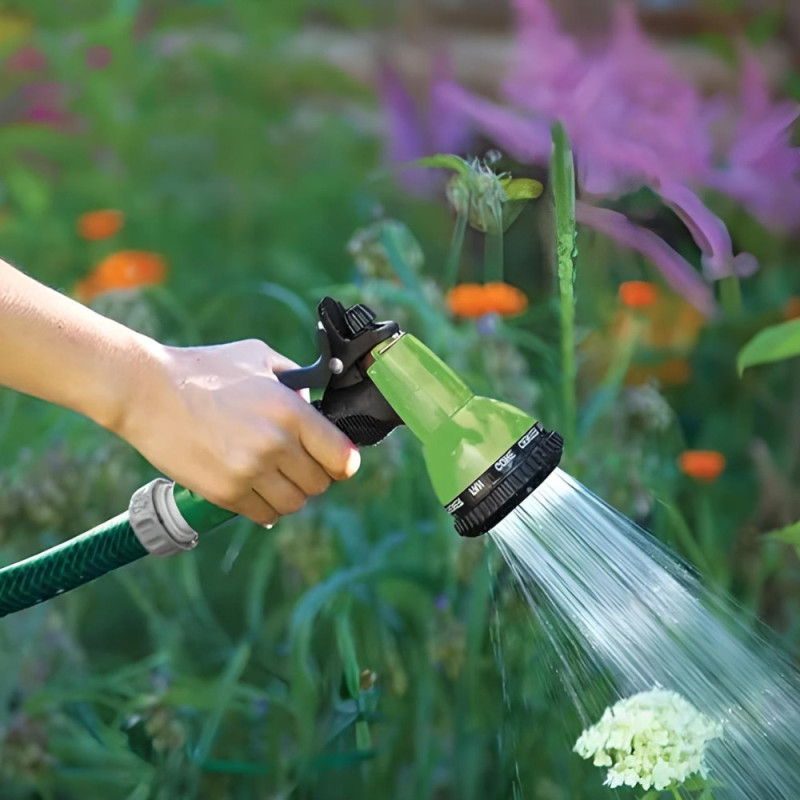 Pistolet d'Arrosage Multifonctions avec 7 Modes d'Arrosage - Idéal l'Entretien du Jardin