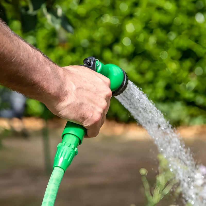 Pistolet d'Arrosage Multifonctions avec 7 Modes d'Arrosage - Idéal l'Entretien du Jardin