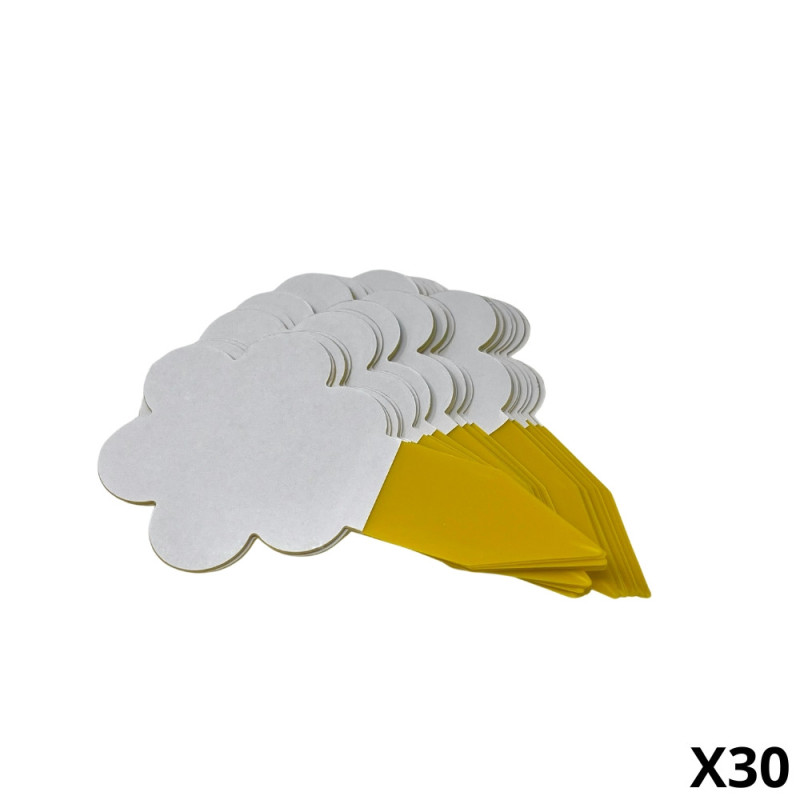Pack de 30 Pièges Attrape Moucherons et Mouches pour Plantes Intérieures ou Extérieures