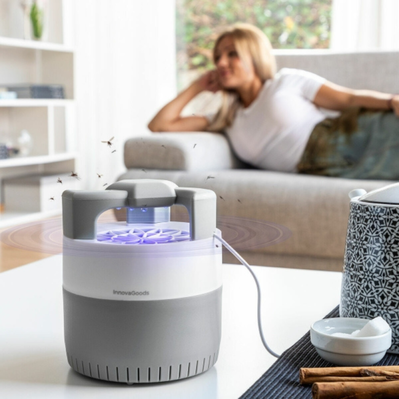 Lampe Anti-Moustiques à Aspiration Puissante et Silencieuse avec 6 LED UV