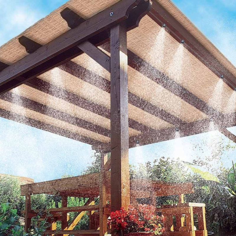 Kit Complet de Brumisateur Extérieur de 20M pour Terrasse, Parasol, Patio ou Serre