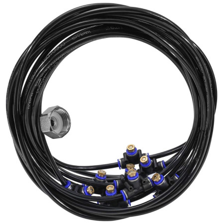 Kit Complet de Brumisateur Extérieur de 20M pour Terrasse, Parasol, Patio ou Serre
