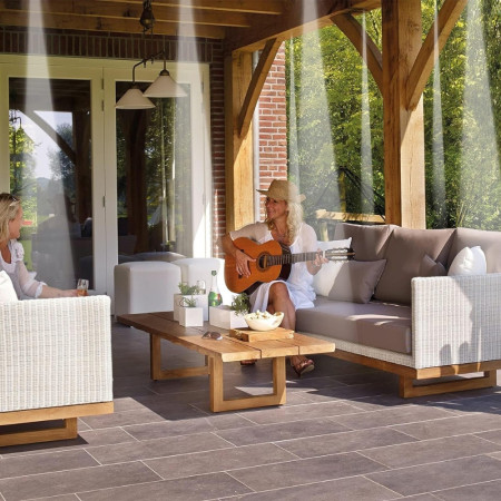 Kit Complet de Brumisateur Extérieur de 20M pour Terrasse, Parasol, Patio ou Serre