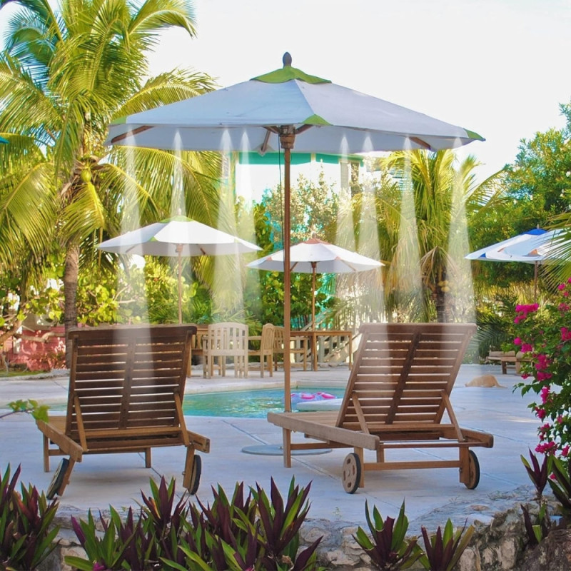 Kit Complet de Brumisateur Extérieur de 20M pour Terrasse, Parasol, Patio ou Serre
