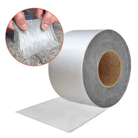 Ruban Butyle en Aluminium Ultra-Etanche pour les Fuites et Fissures sur Tout Types de Matériaux et Supports - 50mm x 5M