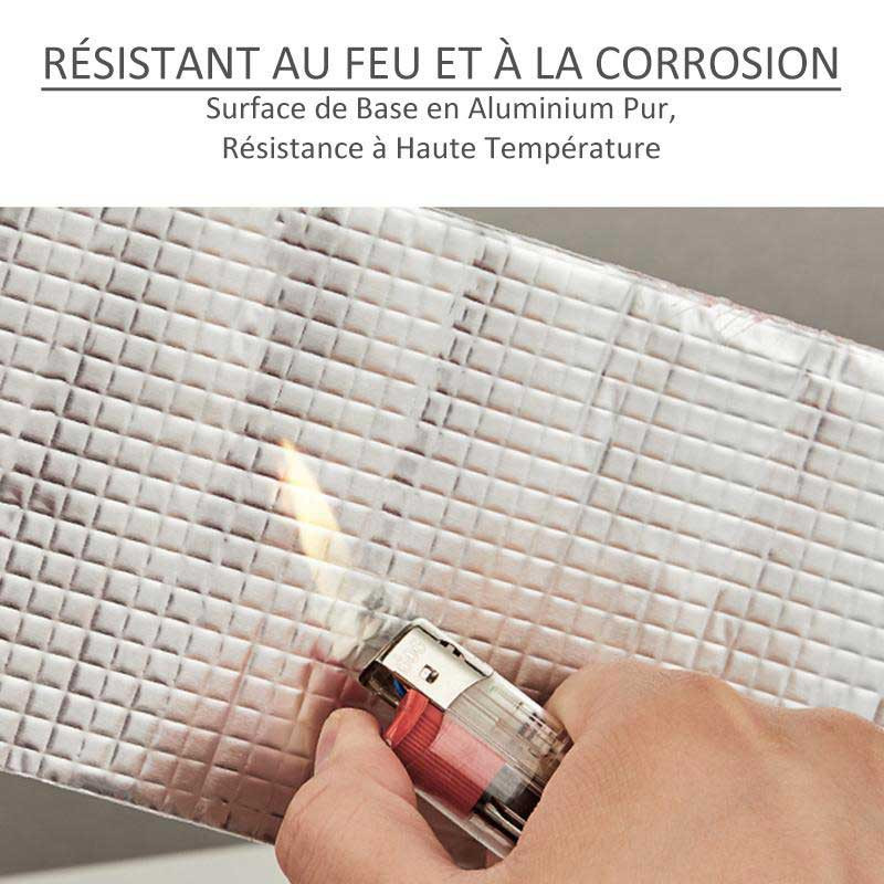 Ruban Butyle en Aluminium Ultra-Etanche pour les Fuites et Fissures sur Tout Types de Matériaux et Supports - 50mm x 5M
