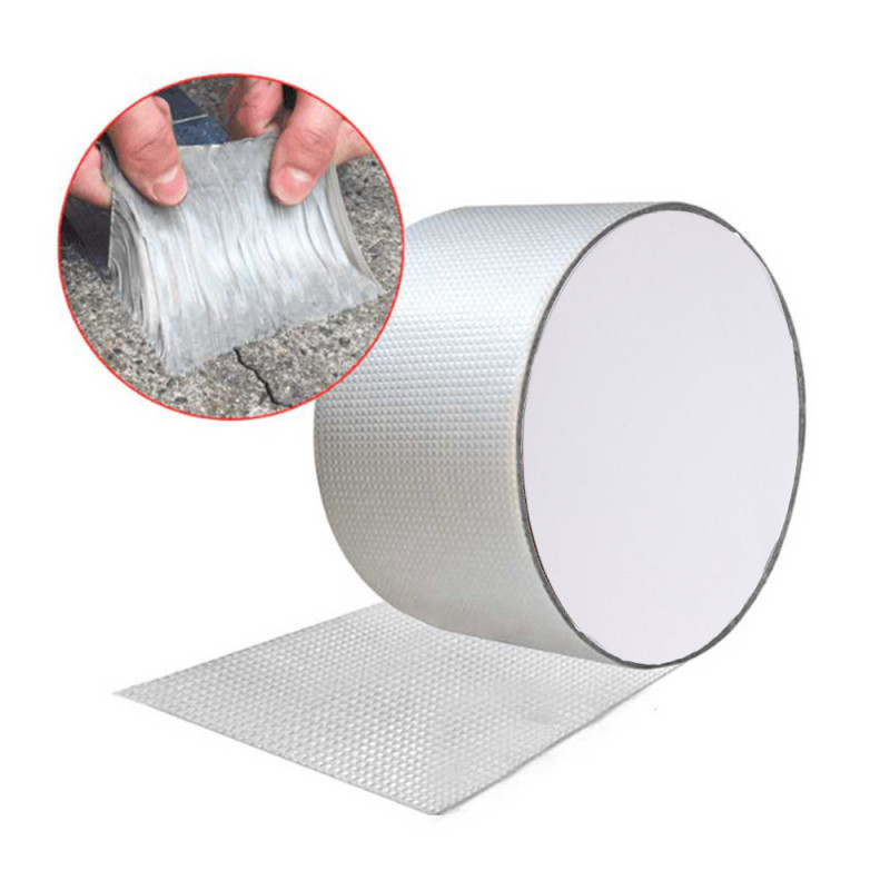 Ruban Butyle en Aluminium Ultra-Etanche pour les Fuites et Fissures sur Tout Types de Matériaux et Supports - 50mm x 5M