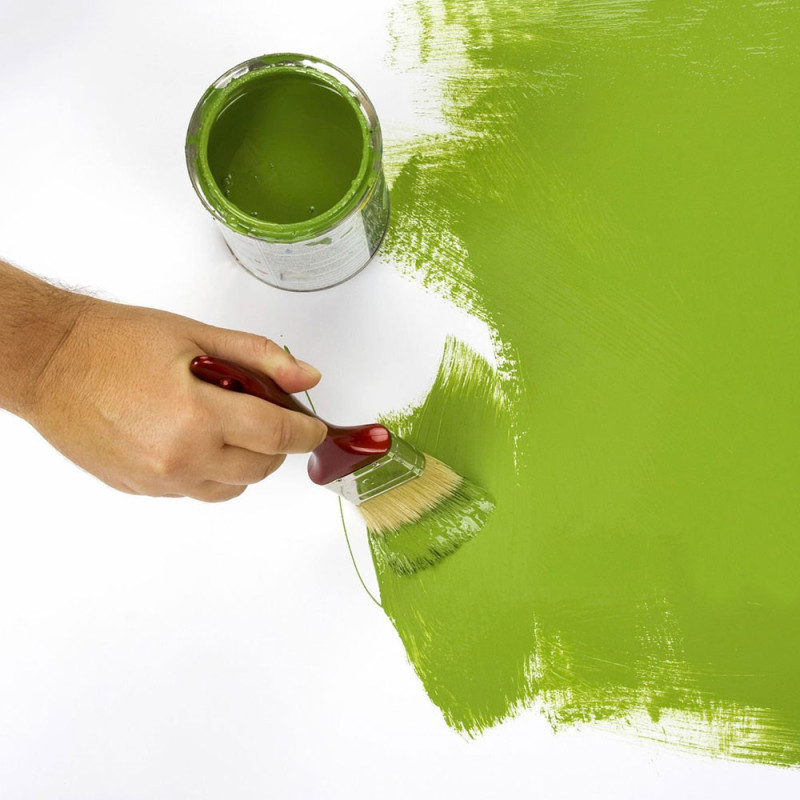 PAINTSET : Set de 5 Pinceaux Synthétiques Plats pour Peintures à Base d'Eau