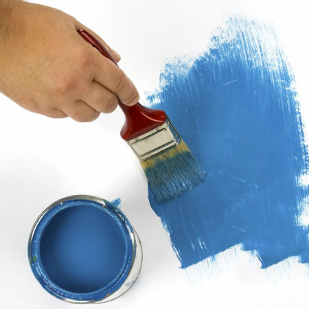 PAINTSET : Set de 5 Pinceaux Synthétiques Plats pour Peintures à Base d'Eau