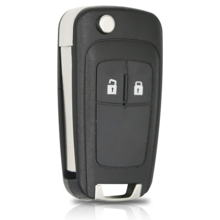 Coque de Clé de Voiture Pliable à 2 Boutons OPEL & CHEVROLET