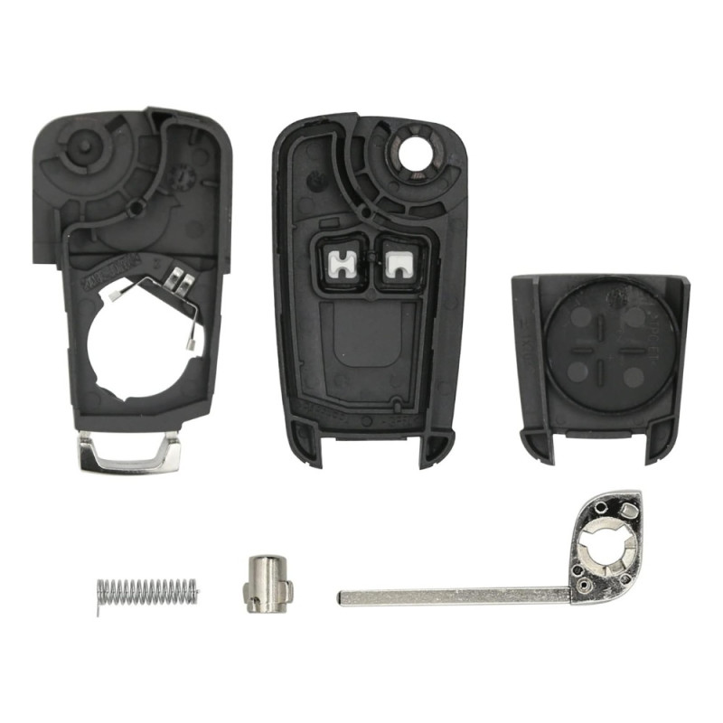 Coque de Clé de Voiture Pliable à 2 Boutons OPEL & CHEVROLET