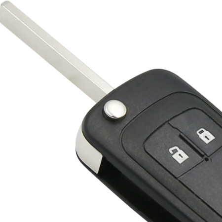 Coque de Clé de Voiture Pliable à 2 Boutons OPEL & CHEVROLET
