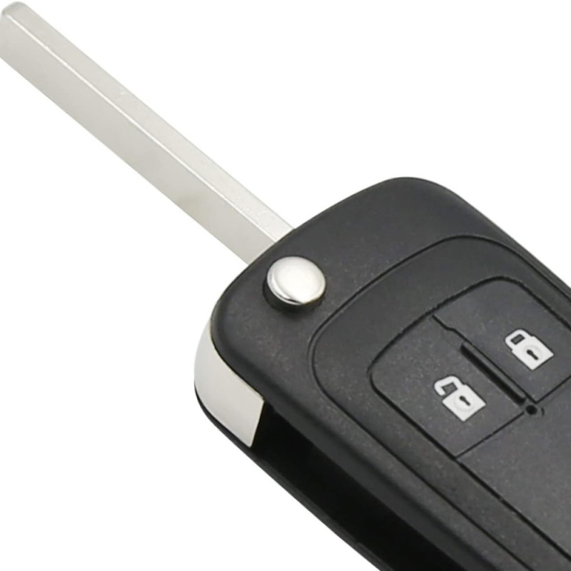 Coque de Clé de Voiture Pliable à 2 Boutons OPEL & CHEVROLET