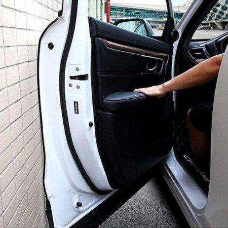Protection Porte de Voiture 4M Noir - Bande de Joint en Caoutchouc Anti-Collision en Forme de U