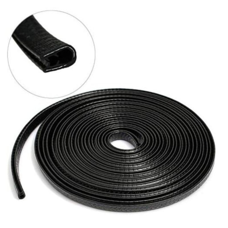 Protection Porte de Voiture 4M Noir - Bande de Joint en Caoutchouc Anti-Collision en Forme de U