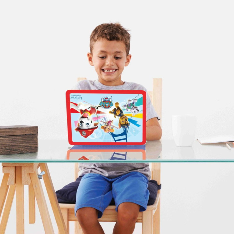 Ordinateur Éducatif Bilingue La Pat'Patrouille Lexibook pour Enfants avec 124 Activités pour Apprendre l'Anglais et le Français