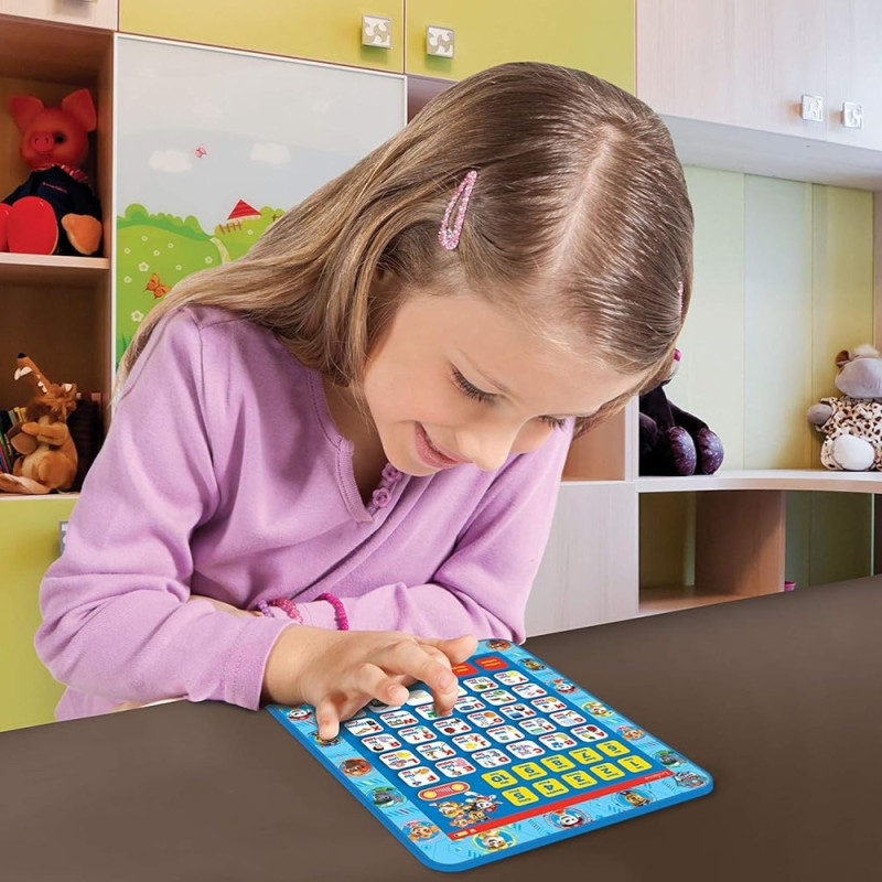 PATAB : Tablette Éducative Bilingue Lexibook La Pat'Patrouille Enfants avec Jeux et Activités Ludiques Anglais et Français