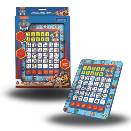 PATAB : Tablette Éducative Bilingue Lexibook La Pat'Patrouille Enfants avec Jeux et Activités Ludiques Anglais et Français