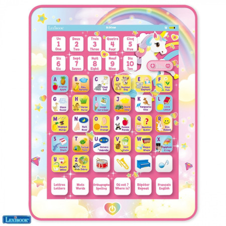 Tablette Éducative Bilingue Lexibook La Reine des Neiges Enfants avec Jeux et Activités Ludiques Anglais et Français