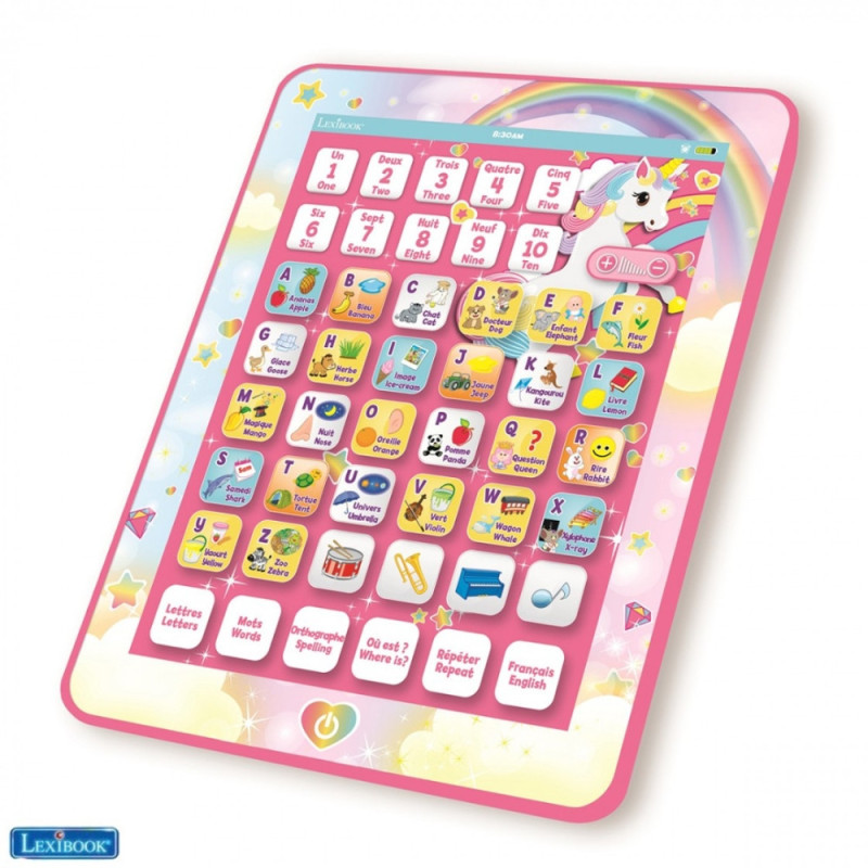 Tablette Éducative Bilingue Lexibook La Reine des Neiges Enfants avec Jeux et Activités Ludiques Anglais et Français