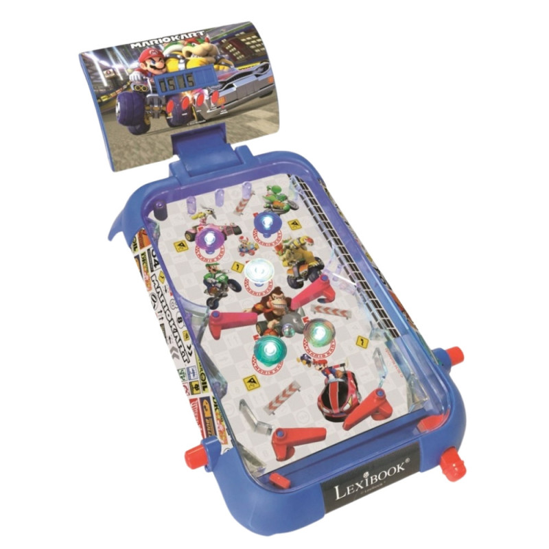 Flipper Électronique Lexibook de Table Mario Kart pour Enfants avec Effets Lumineux et Sonores
