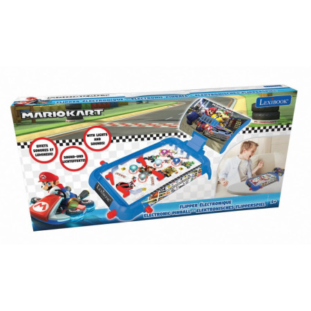 Flipper Électronique Lexibook de Table Mario Kart pour Enfants avec Effets Lumineux et Sonores