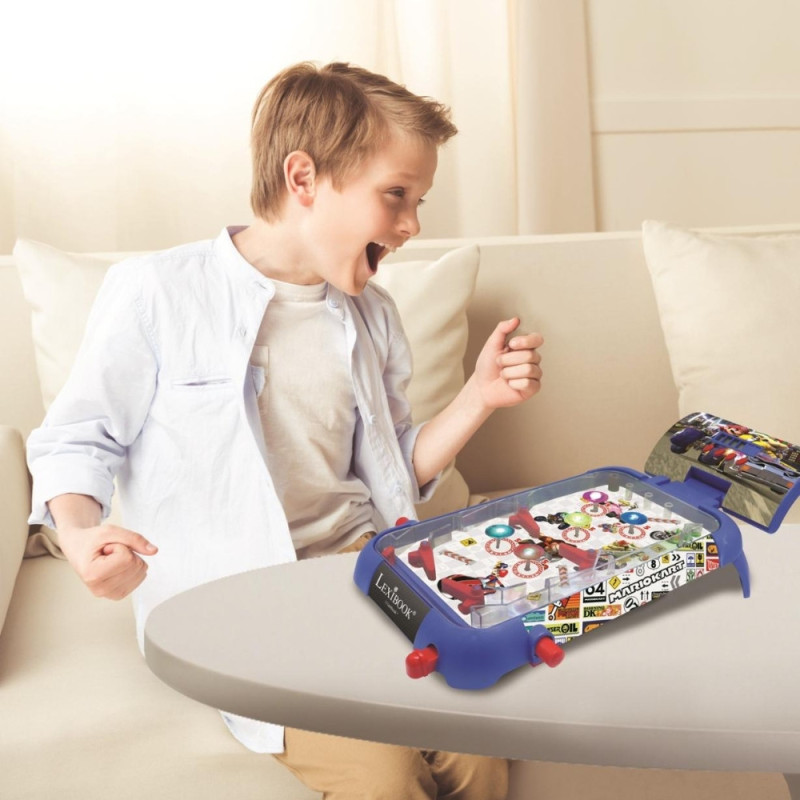 Flipper Électronique Lexibook de Table Mario Kart pour Enfants avec Effets Lumineux et Sonores