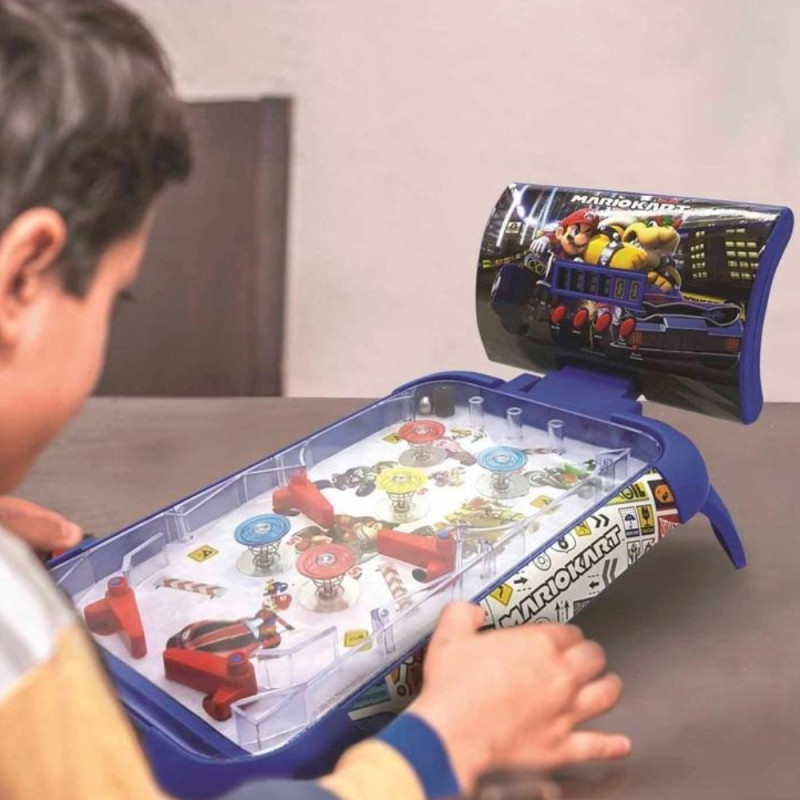 Flipper Électronique Lexibook de Table Mario Kart pour Enfants avec Effets Lumineux et Sonores