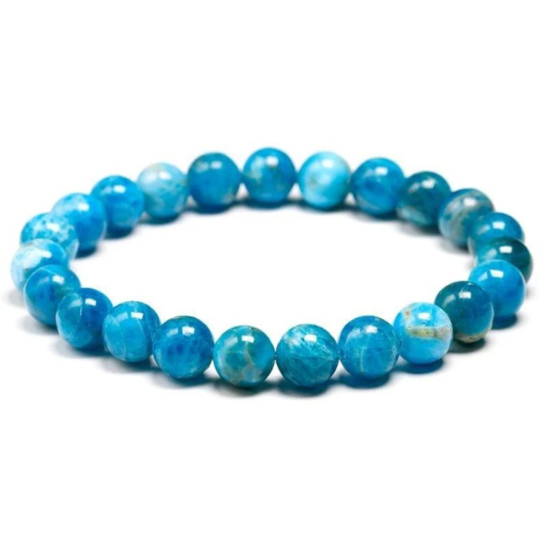 Bracelet en Apatite Bleue Naturelle pour Favoriser le Calme et l'Apaisement