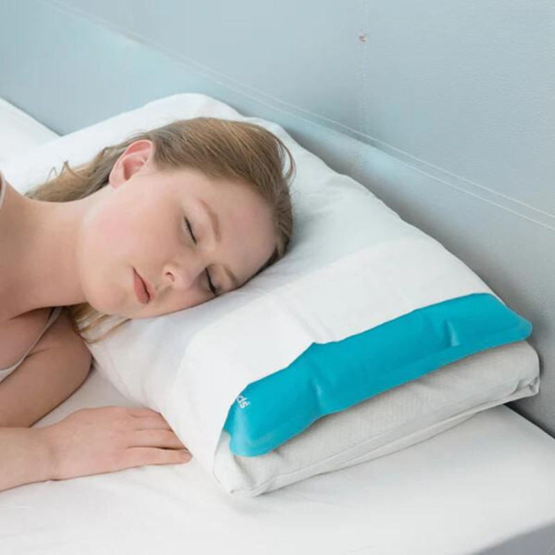 Oreiller Remplissable et Rafraîchissant Longue Durée - Idéal contre Chaleur, Migraines et Fièvre