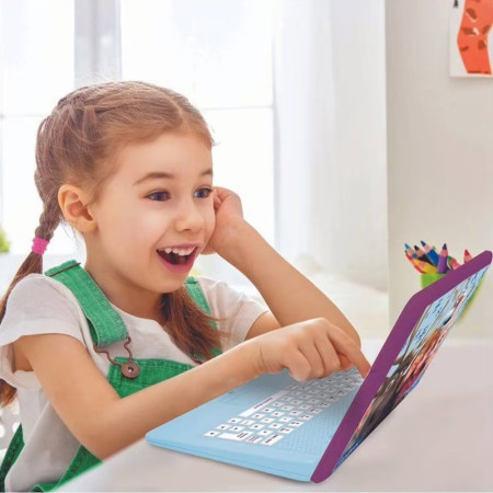 Ordinateur Éducatif Bilingue La Reine des Neiges avec 124 Activités Ludiques pour Apprendre l'Anglais et le Français