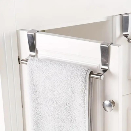 Porte-Torchons et Serviettes Extensible (25 à 40 cm) à Suspendre en Acier Chromé