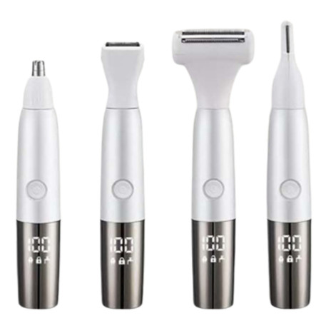 Tondeuse et Rasoir Électrique Sans Fil Mixte et Indolore - Rechargeable avec Écran LCD et Accessoires pour Tout le Corps