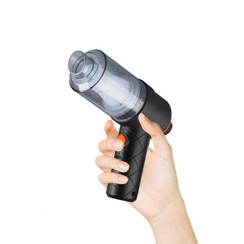 Mini Aspirateur et Souffleur Sans Fil Rechargeable 2 en 1 avec accessoires