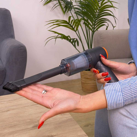 Mini Aspirateur et Souffleur Sans Fil Rechargeable 2 en 1 avec accessoires